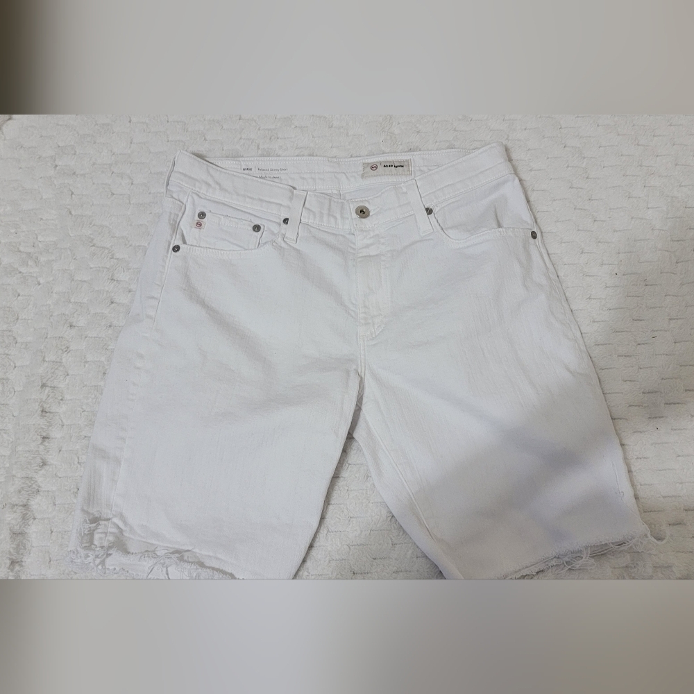 AG-ED Denim White Nikki Skinny Short 29 R